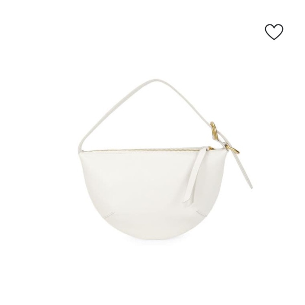 rag & bone White Half-Moon Hobo with Gold Hardware